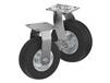 PNEUMATIC, SOLID &amp; FLAT-FREE CASTERS - NEVER-FLAT WHEELS