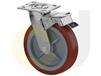 ZINC PLATED CASTERS - THERMO-URETHANE WHEELS