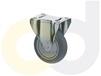 ZINC PLATED CASTERS - THERMO-RUBBER WHEELS