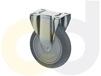 ZINC PLATED CASTERS - THERMO-RUBBER WHEELS