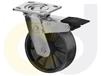 STAINLESS STEEL CASTERS - GLASS-FILLED NYLON WHEELS