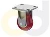 ZINC PLATED CASTERS - POLY ON ALUMINUM WHEELS