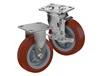CASTERDEPOT TOP PLATE CASTERS - THERMO-URETHANE WHEEL- CAPACITIES UP TO 800 LBS.