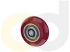 ZINC PLATED CASTERS - POLY ON ALUMINUM WHEELS
