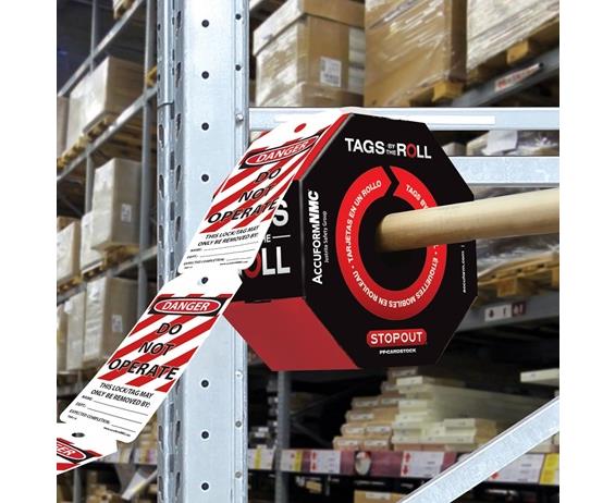 TAGS BY-THE-ROLL STOPOUT GENERAL SAFETY TAGS