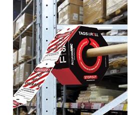 TAGS BY-THE-ROLL STOPOUT GENERAL SAFETY TAGS